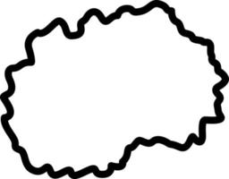 line icon for macedonia vector