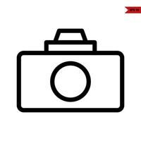 camera photos line icon vector