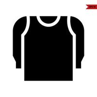 Deportes atleta hombres glifo icono vector