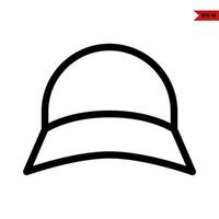 hat line icon vector