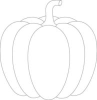 Simple clipart style Halloween pumpkin Jack 'O Lantern Icon vector