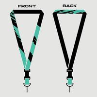 Print lanyard template for honey bee compan vector