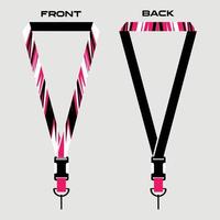 Print lanyard template for honey bee compan vector