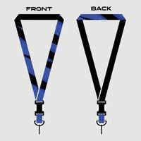 Print lanyard template for honey bee compan vector