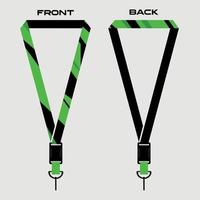 Print lanyard template for honey bee compan vector