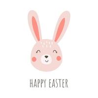 Cute Easter rabbit vector illustration