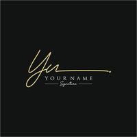 vector de plantilla de logotipo de firma de letra yu
