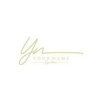 Letter YN Signature Logo Template Vector