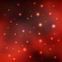 Red vector background with stars, stardust in the depths of the universe, Milky Way galaxy, vector illustration.