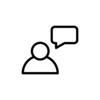 user speech chat bubble icon vector