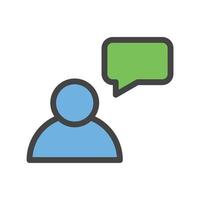 user speech chat bubble icon vector