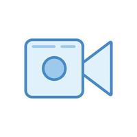 icono de cámara de video vector