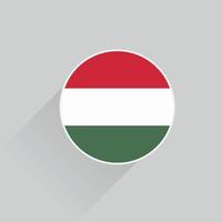 hungary  national flag vector icon design, hungary flag icon button 3d