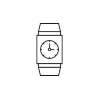 Wristwatch, clock, time vector icon