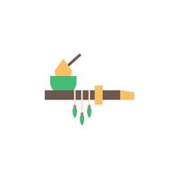 Pipe color vector icon