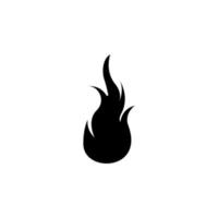 fire, flame isolated simple vector icon