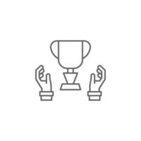 Trophy, champion vector icon