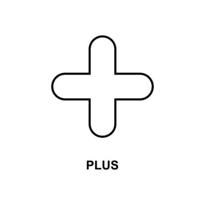 plus sign vector icon