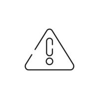 warning sign vector icon