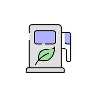 Eco fuel vector icon