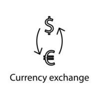 currency exchange vector icon