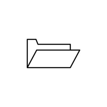 icono de vector de carpeta