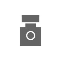 Laboratory, jar vector icon