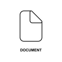 document vector icon