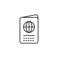 passport dusk style vector icon