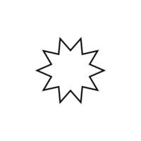 star line vector icon