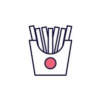 French fries vector icon