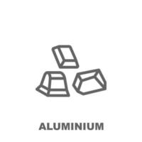 Aluminum vector icon