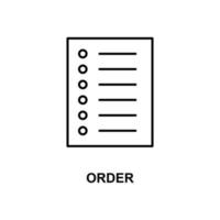 order in list vector icon