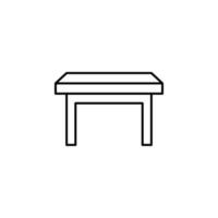 picnic table vector icon