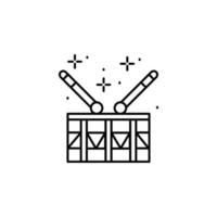 Drum, music vector icon