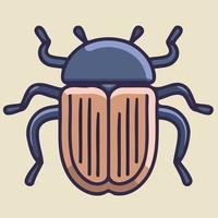 insect icon or logo arthropod invertebrate beetle vector