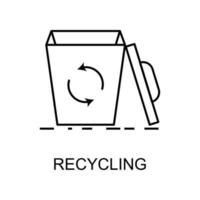 icono de vector de reciclaje