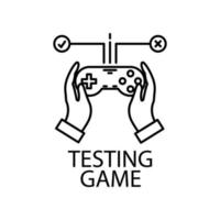 testing game vector icon