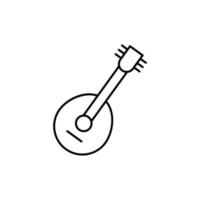 Bouzouki, folk vector icon