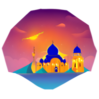 mosquée islamique illustration png