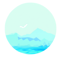 mountain summer time badge png