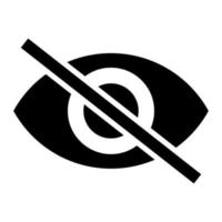 Hidden icon, visible Invisible icon. Eye icon. Look and Vision Hide Unhide symbol. human eye, magic Eye cross symbol. sencitive content See unsee incognito mood blind sign. vector