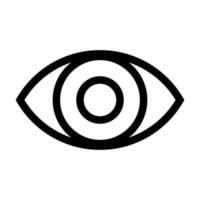 ojo línea icono. oculto icono, visible invisible icono. Mira y visión esconder mostrar símbolo. humano ojo, magia ojo cruzar símbolo. sensible contenido ver no ver incógnito estado animico ciego signo. vector