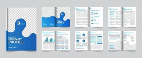 layout, pages corporate and Business  Company Profile Template Design vector