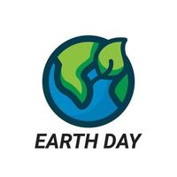 Happy earth day vector art illustration