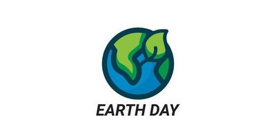 Happy earth day vector art illustration