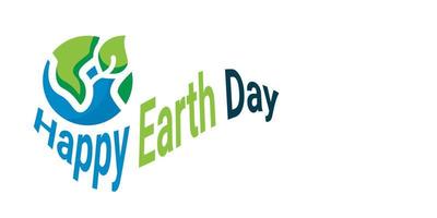 Happy earth day background vector art illustration