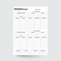 Paycheck Budgeting Worksheet,Paycheck Budget,Paycheck Tracker,Paycheck Printable,Spreadsheet Template,Finance Tracker,Household Budget,Budget Worksheet,Paycheck Planner vector