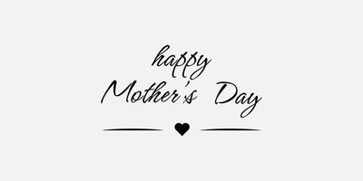 Happy Mother's Day Greetings in Handwritten Style vector