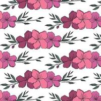 Two-color vector floral pattern. Design for wallpaper, wrapping paper, background, fabric. Vector seamless pattern with decorative climbing flowers.